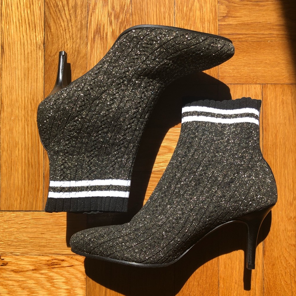 Stuart Weitzman Gold Waverly Sock Boots/Booties